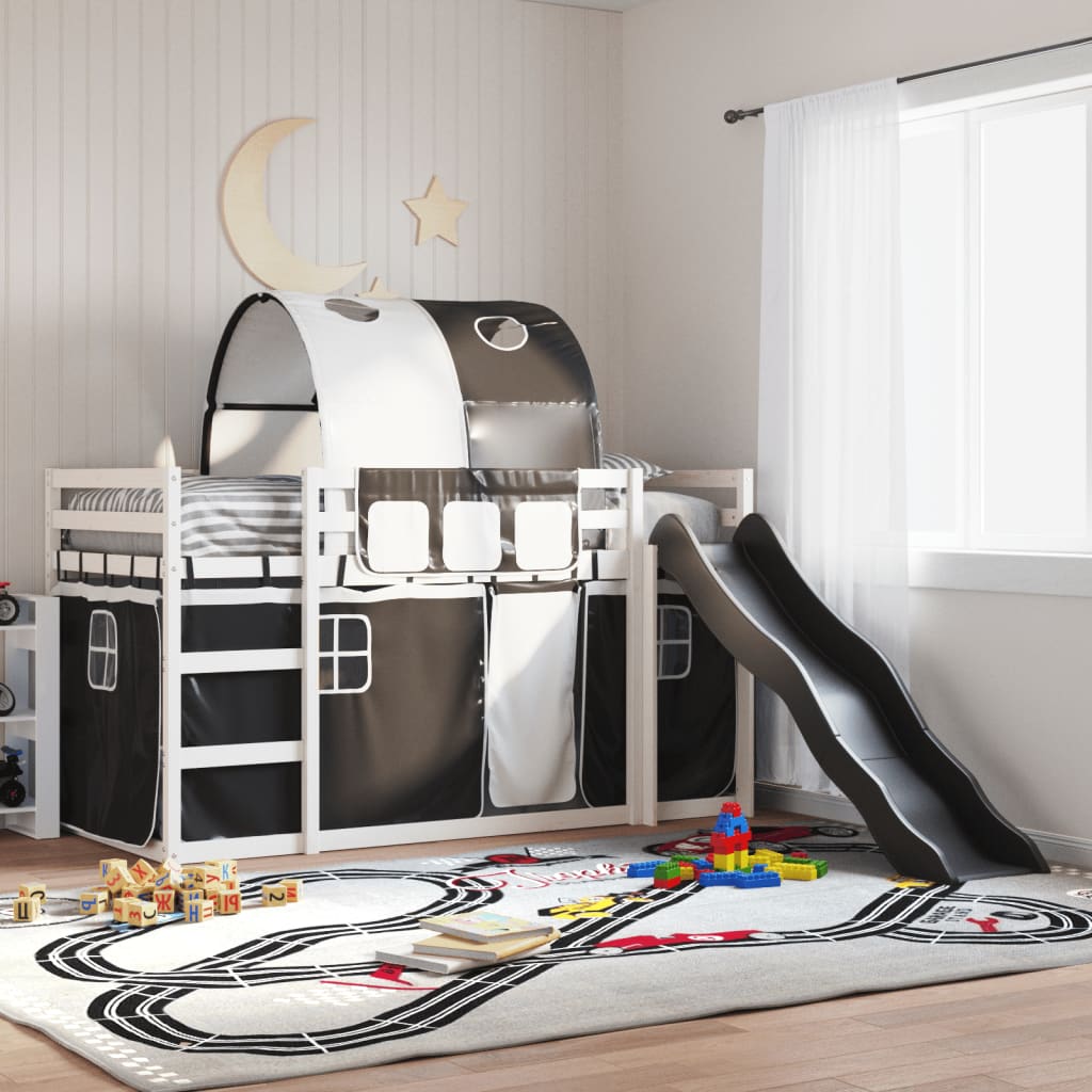Bunk Bed Without Mattress With Slide White And