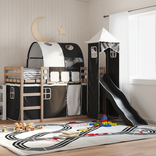 Bunk Bed Without Mattress With Slide White And