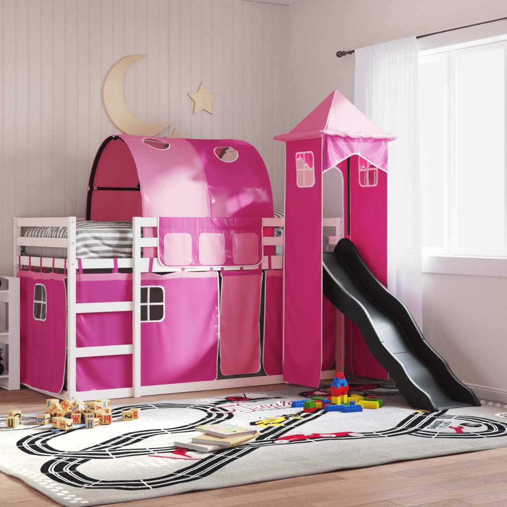 Bunk Bed Without Mattress With Slide White And