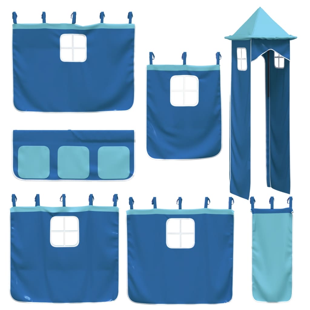 Bunk Bed Without Mattress With Slide And Curtains