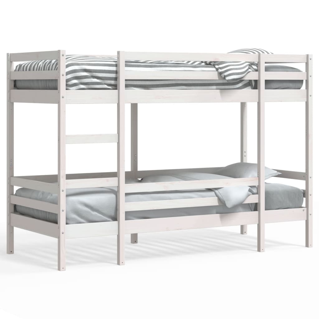 Bunk Bed Without Mattress Single Solid Wood Pine