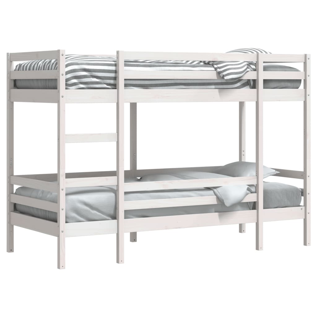 Bunk Bed Without Mattress Single Solid Wood Pine