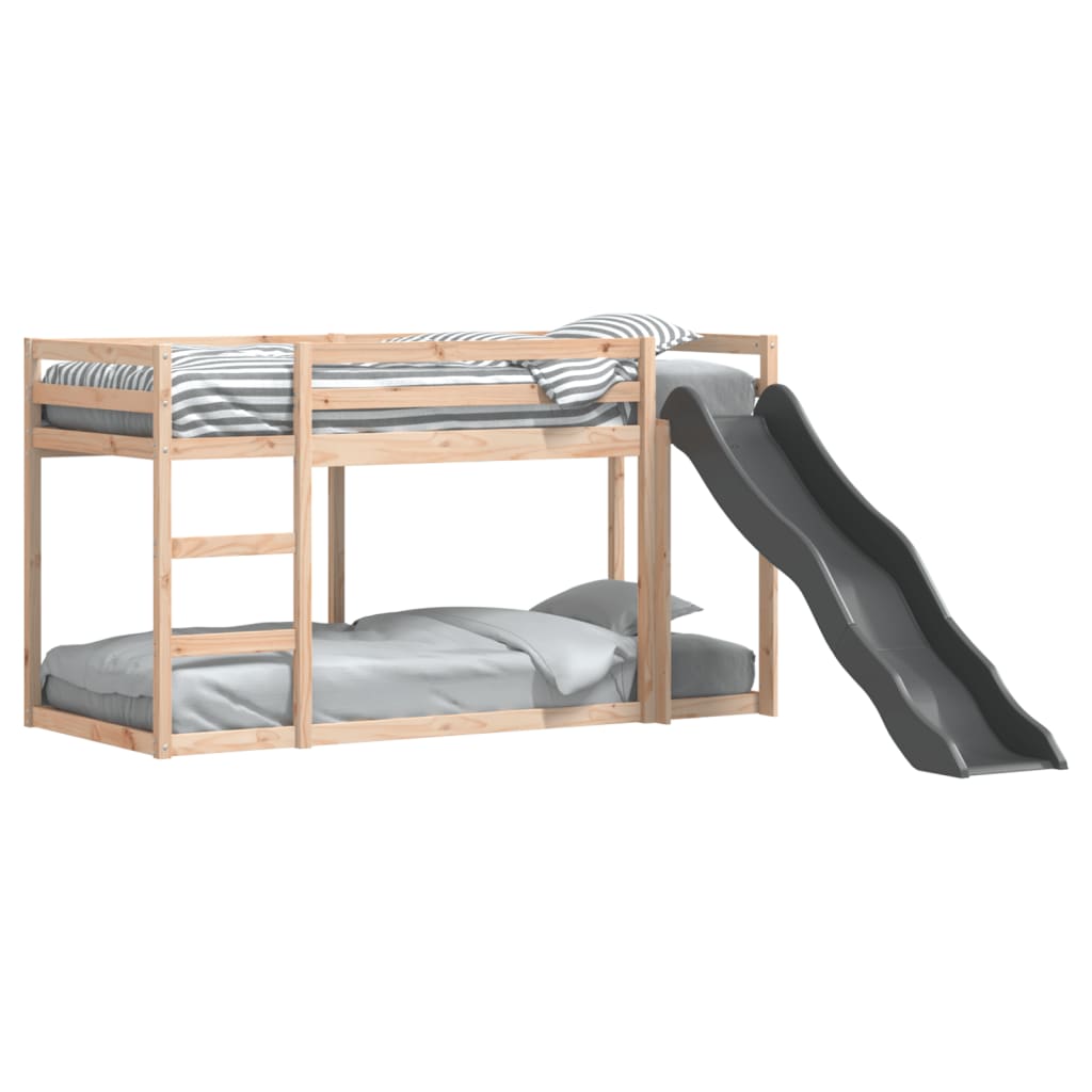 Bunk Bed With Slide&Ladder Without Mattress