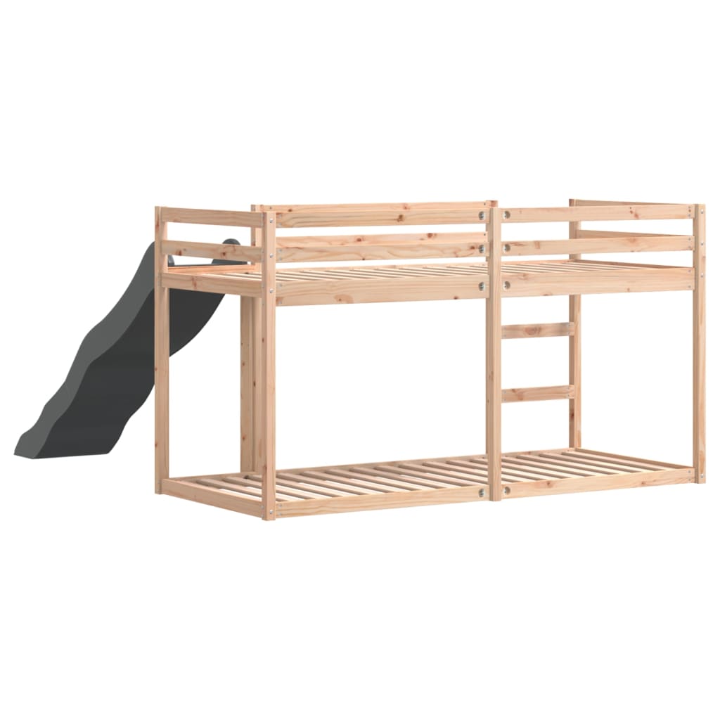 Bunk Bed With Slide&Ladder Without Mattress