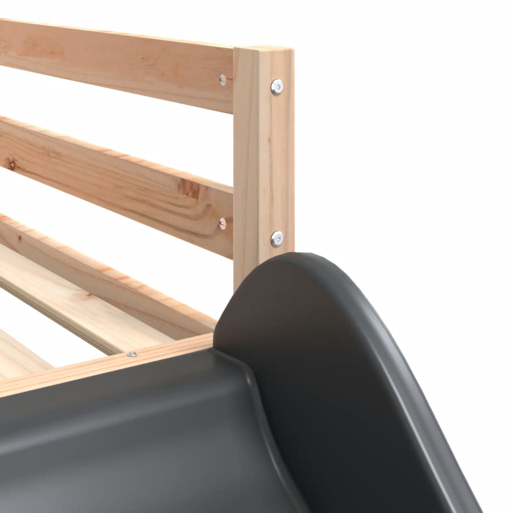 Bunk Bed With Slide&Ladder Without Mattress
