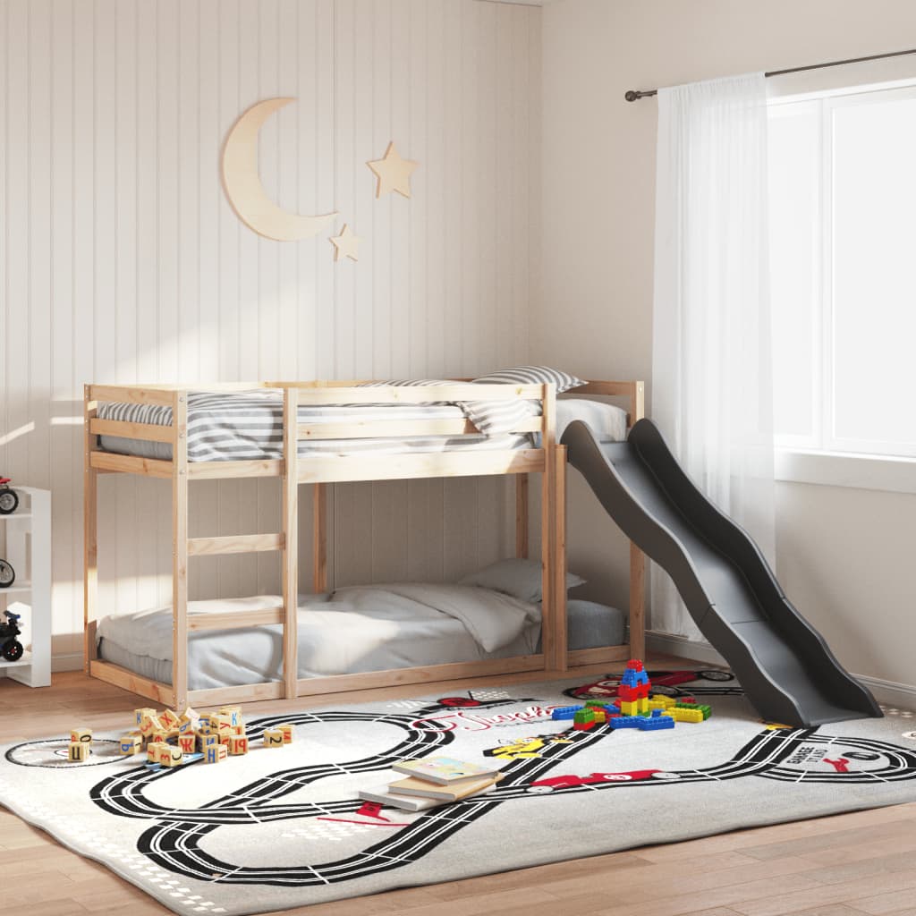 Bunk Bed With Slide&Ladder Without Mattress