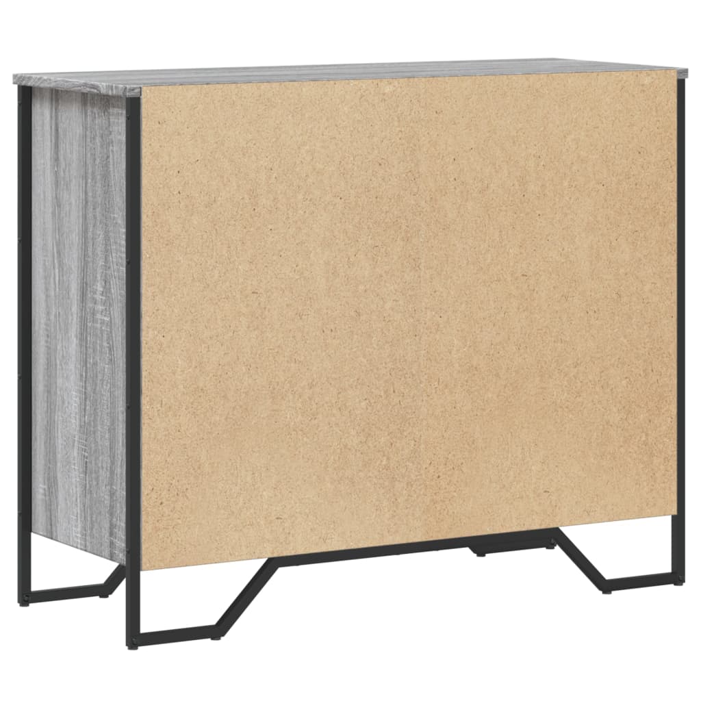 Chest Of Drawers 91X35.5X74.5 Cm Engineered Wood