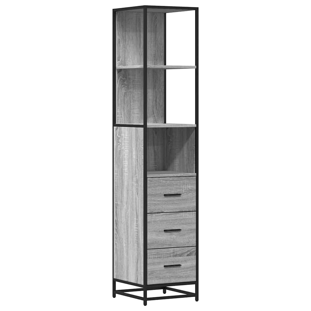 Bathroom Cabinet 35X37.5X166 Cm Engineered Wood