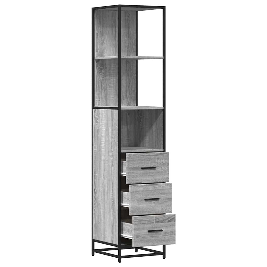Bathroom Cabinet 35X37.5X166 Cm Engineered Wood