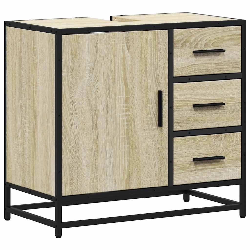 Bathroom Sink Cabinet 65X33X60 Cm Engineered Wood