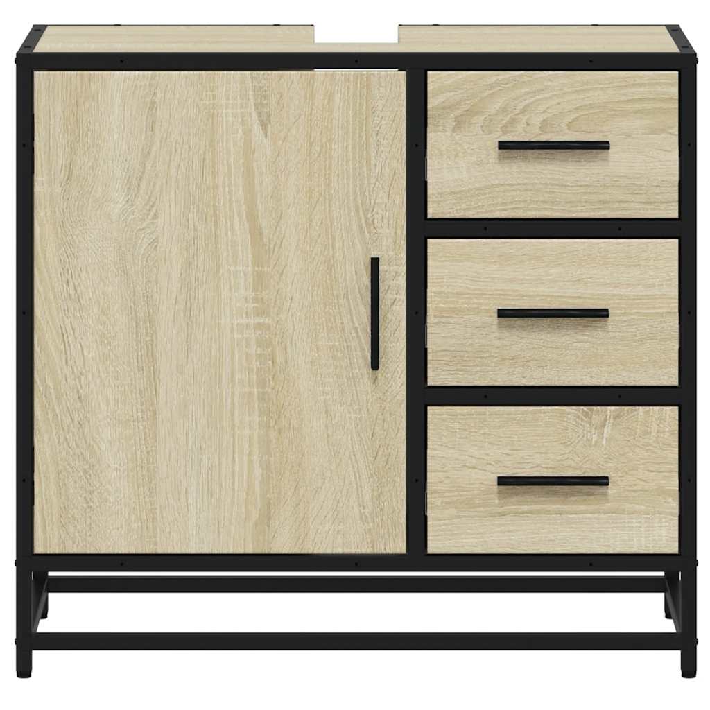 Bathroom Sink Cabinet 65X33X60 Cm Engineered Wood