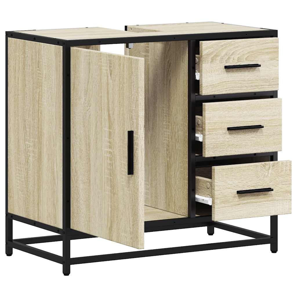 Bathroom Sink Cabinet 65X33X60 Cm Engineered Wood