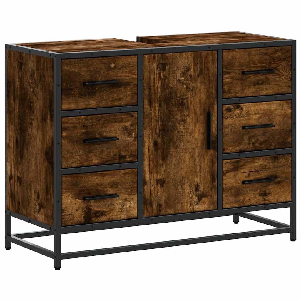 Bathroom Sink Cabinet 80X33X60 Cm Engineered Wood
