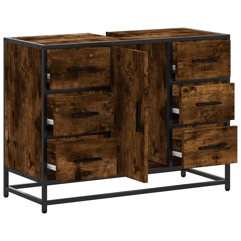 Bathroom Sink Cabinet 80X33X60 Cm Engineered Wood