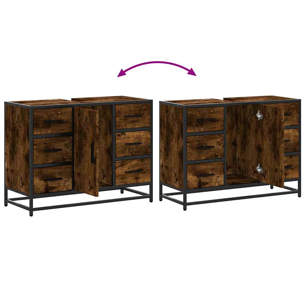 Bathroom Sink Cabinet 80X33X60 Cm Engineered Wood
