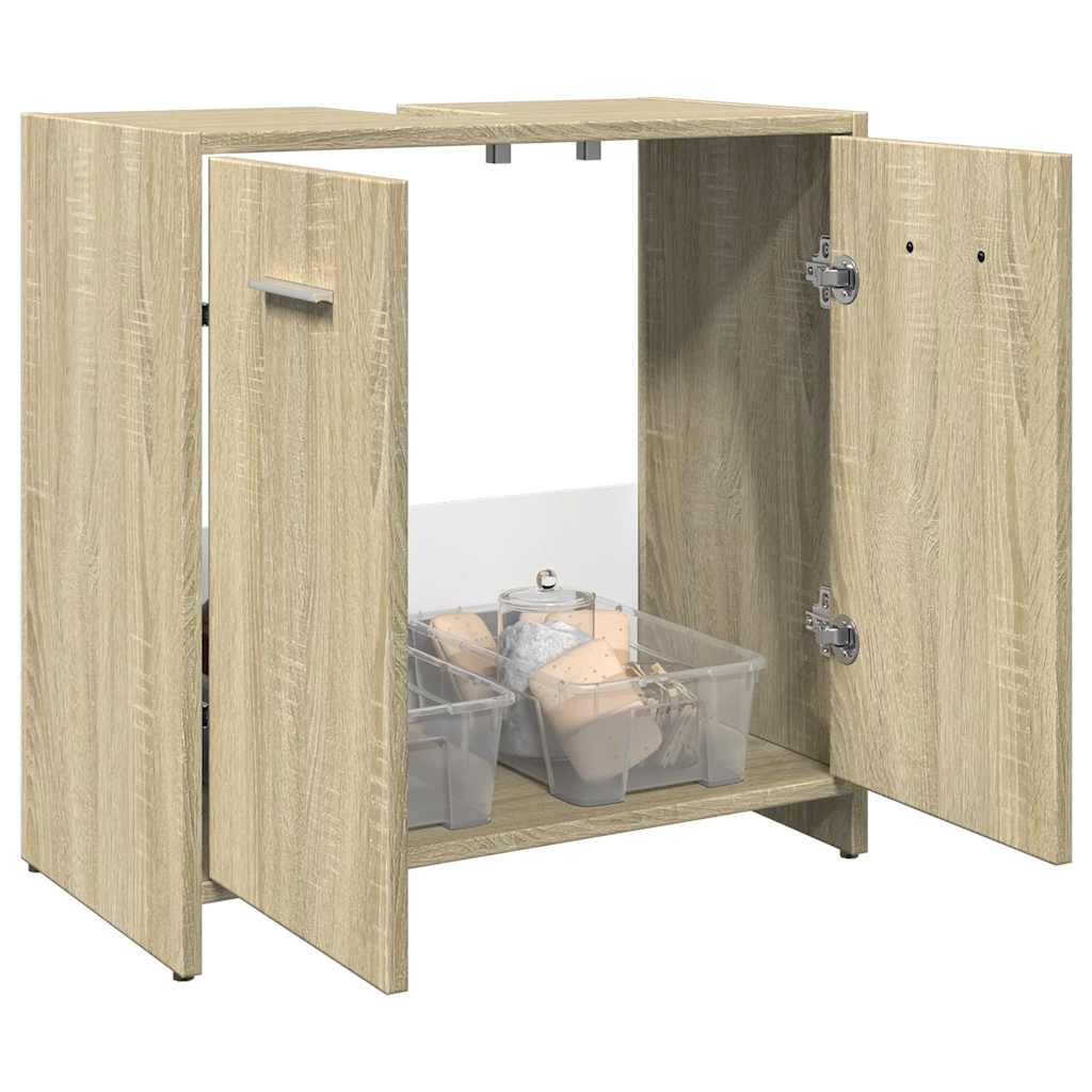 Bathroom Cabinet 60X33X60 Cm Engineered Wood