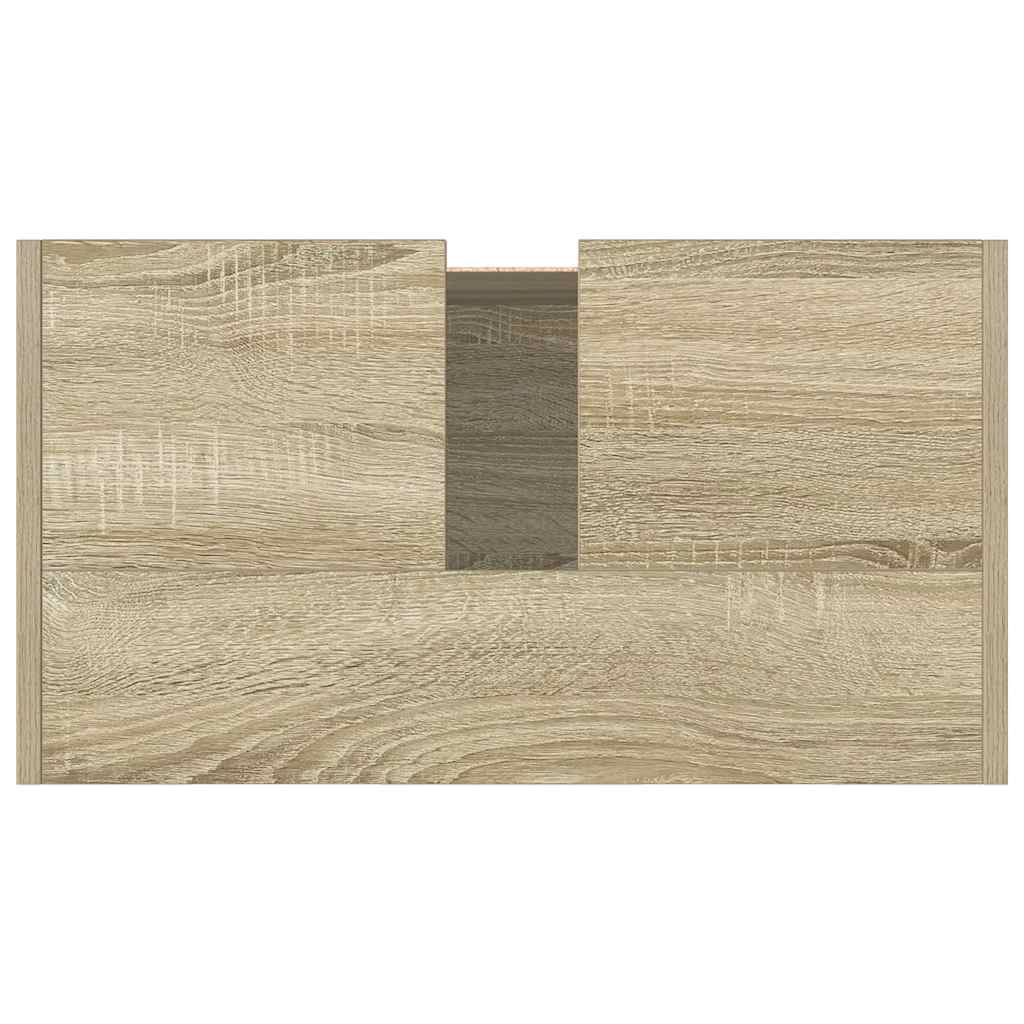 Bathroom Cabinet Sonoma Oak 58X33X60 Cm Engineered Wood