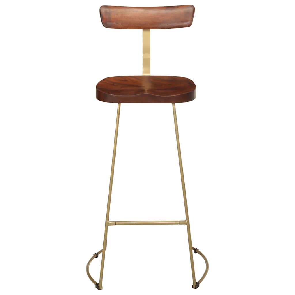 Bar Stools 2 Pcs Solid Wood Mango
