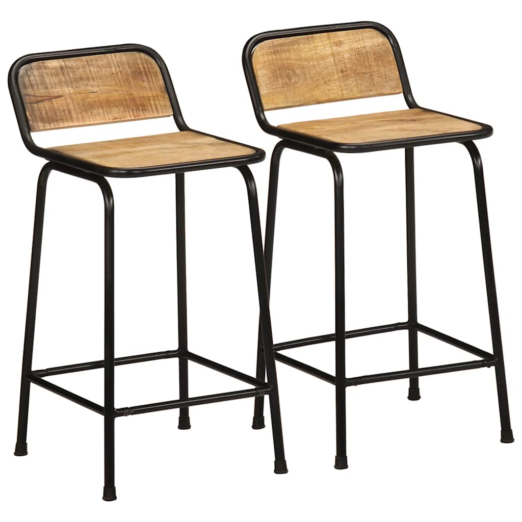 Bar Stools 4 Pcs Solid Wood Reclaimed