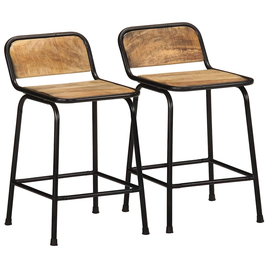 Bar Stools 4 Pcs Solid Wood Reclaimed