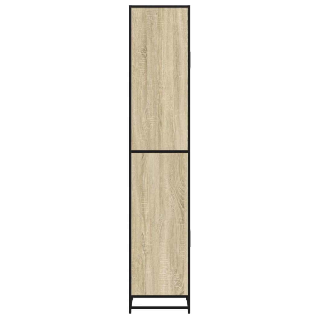 Bathroom Cabinet 35X37.5X188.5 Cm Engineered Wood And Metal