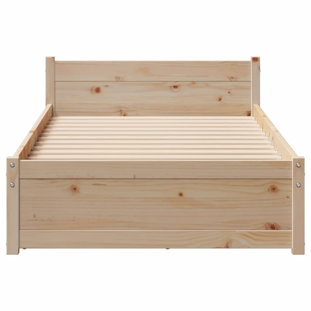Bed Frame Without Mattress Solid Wood Pine