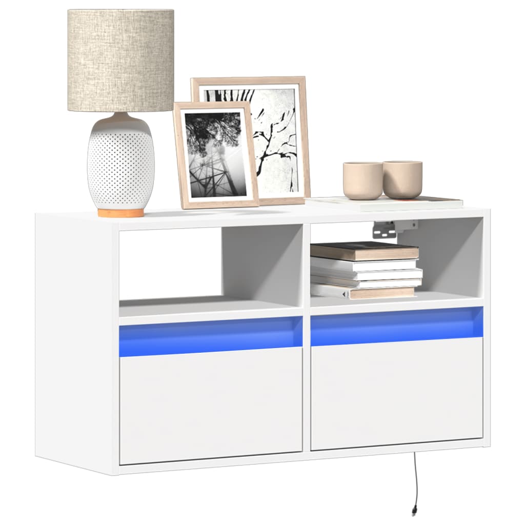 Tv Wall Cabinet With Led 180X31X45 Cm