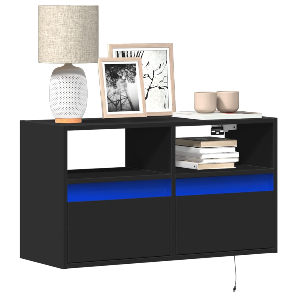 Tv Wall Cabinet With Led 180X31X45 Cm