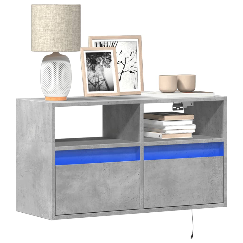 Tv Wall Cabinet With Led 180X31X45 Cm