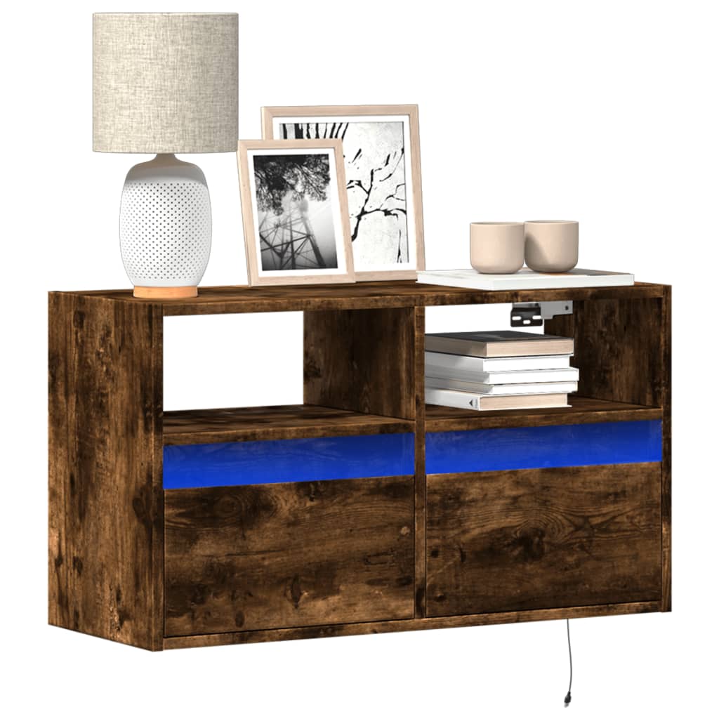 Tv Wall Cabinet With Led 180X31X45 Cm