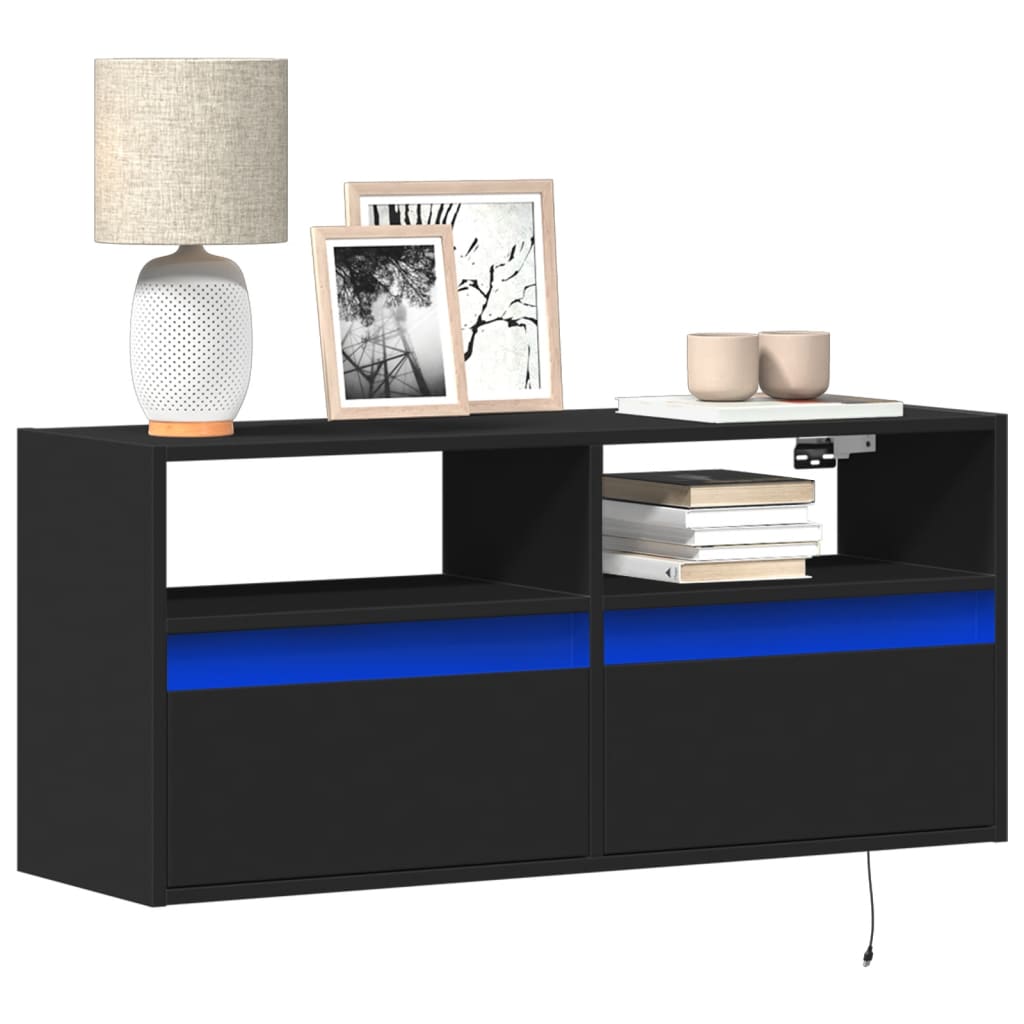 Tv Wall Cabinet With Led 180X31X45 Cm