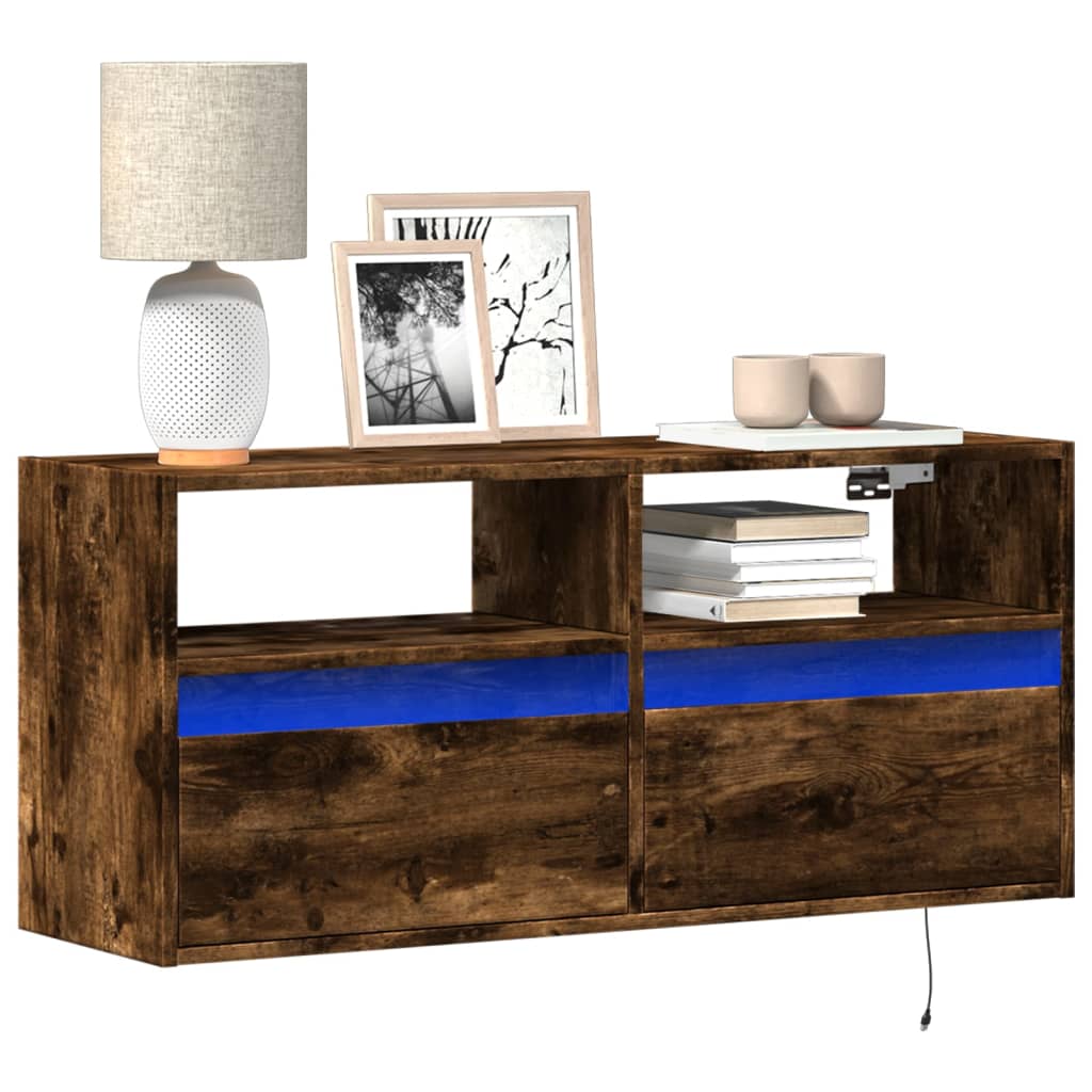 Tv Wall Cabinet With Led 180X31X45 Cm