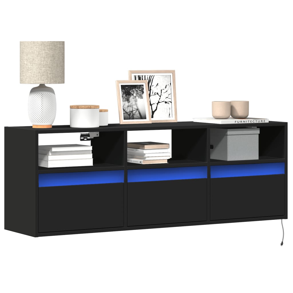 Tv Wall Cabinet With Led 180X31X45 Cm