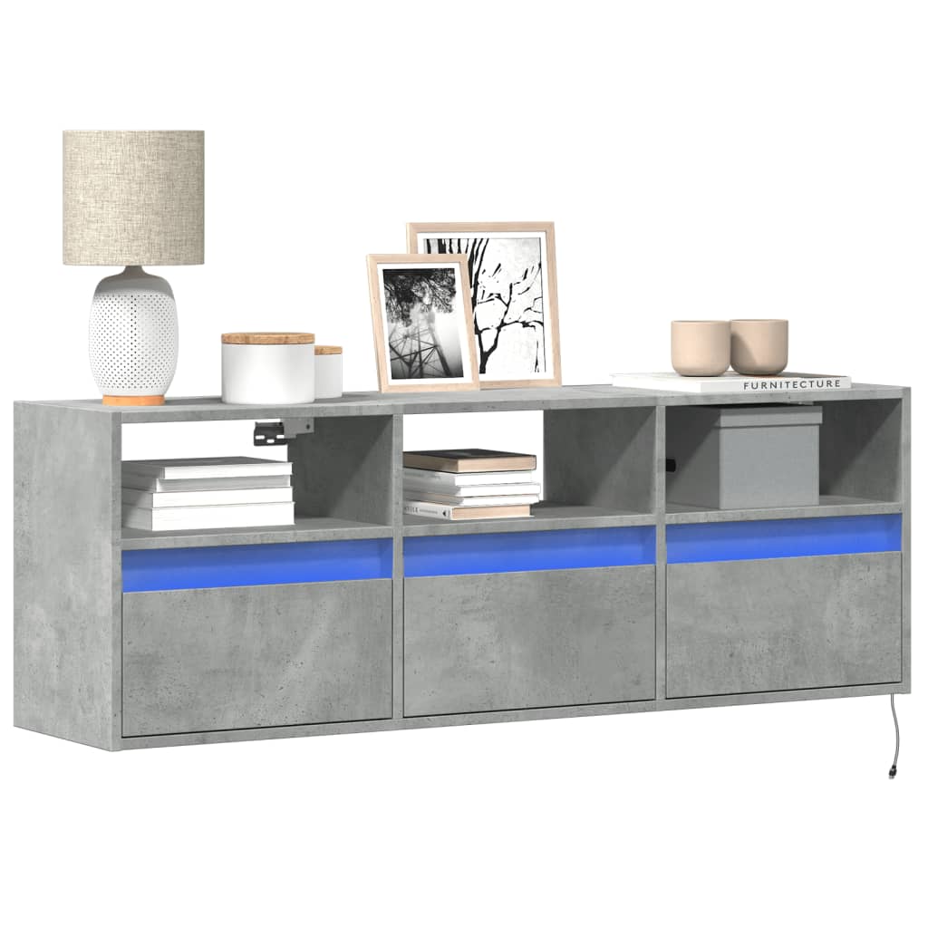 Tv Wall Cabinet With Led 180X31X45 Cm