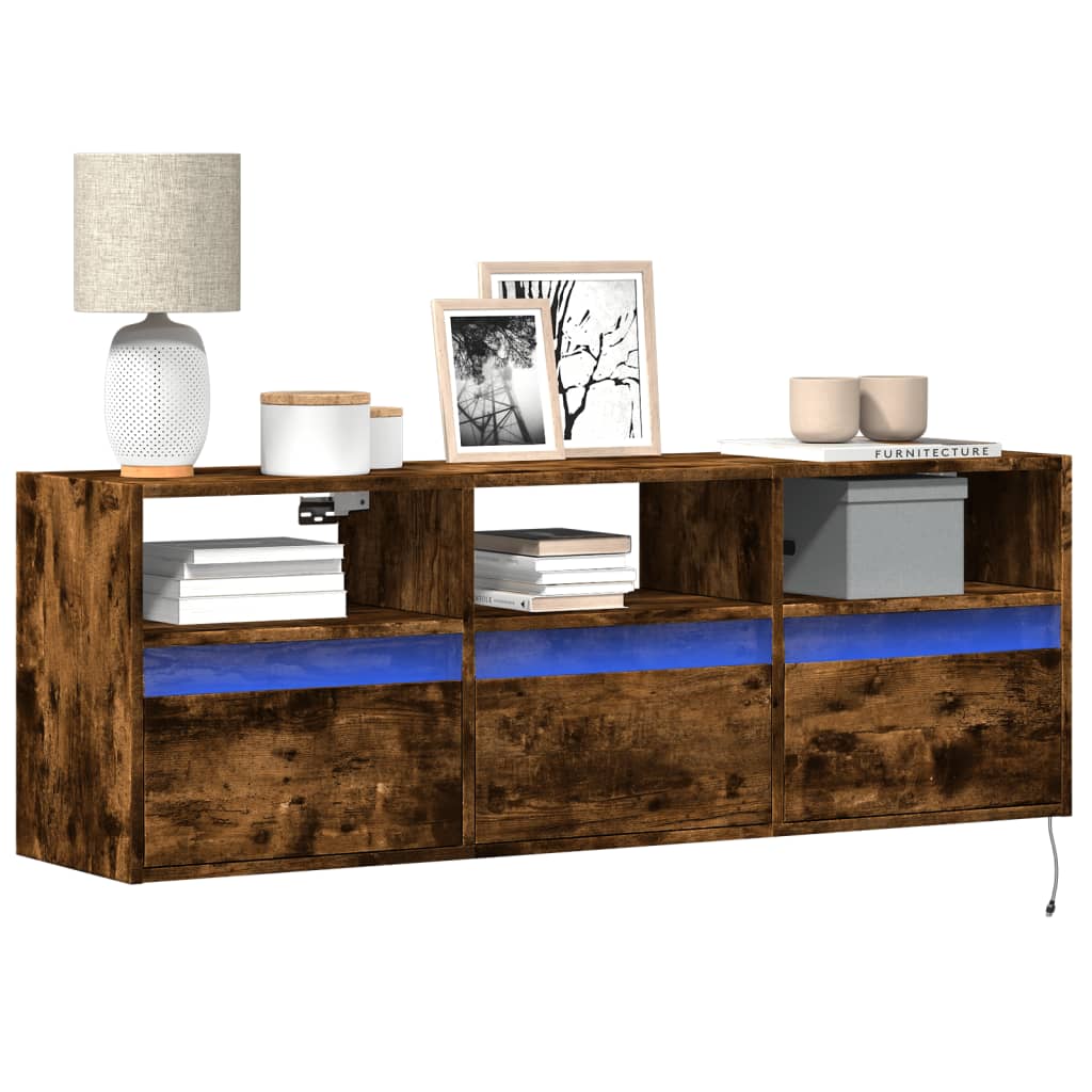 Tv Wall Cabinet With Led 180X31X45 Cm