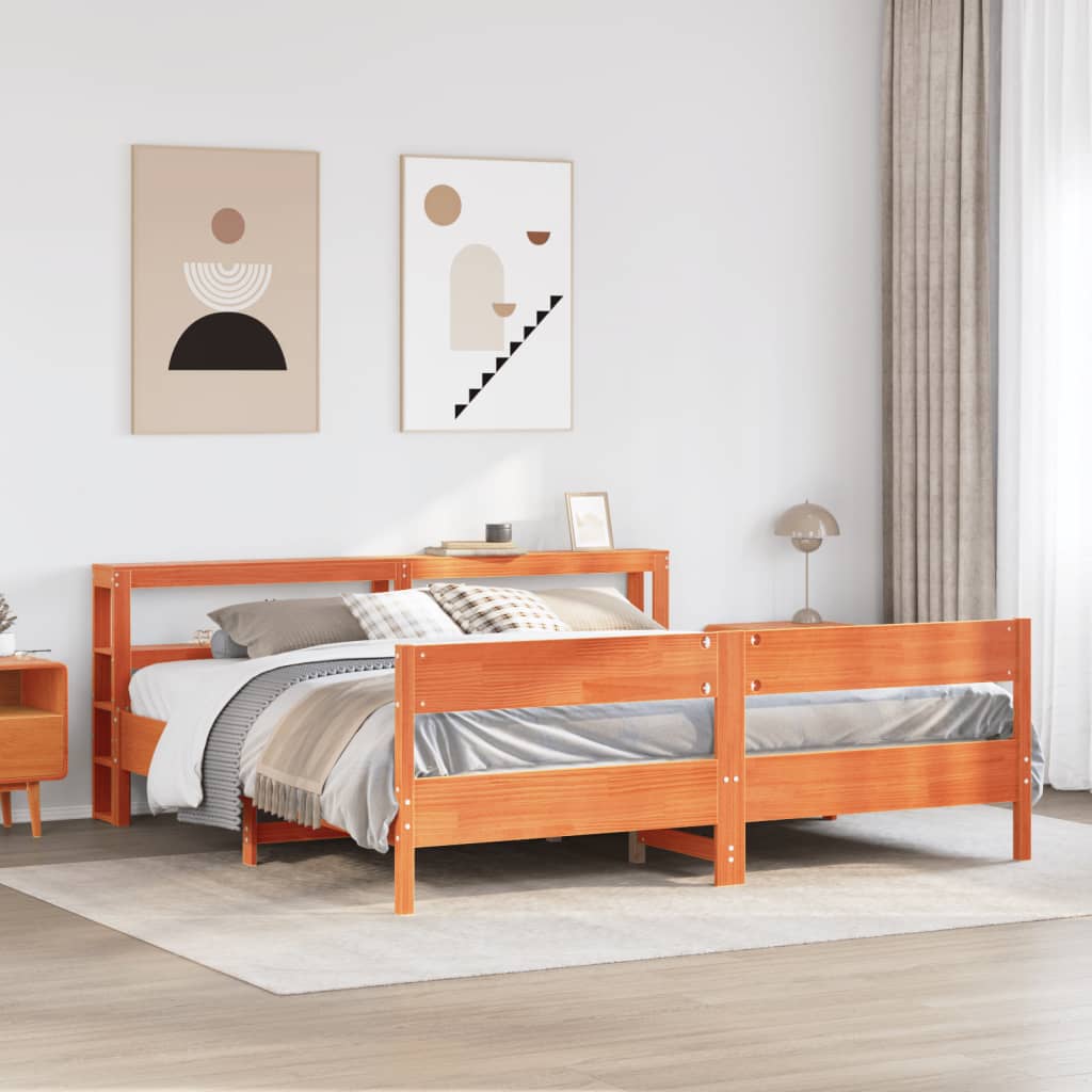Bed Frame Without Mattress Small Single Solid Wood Pine