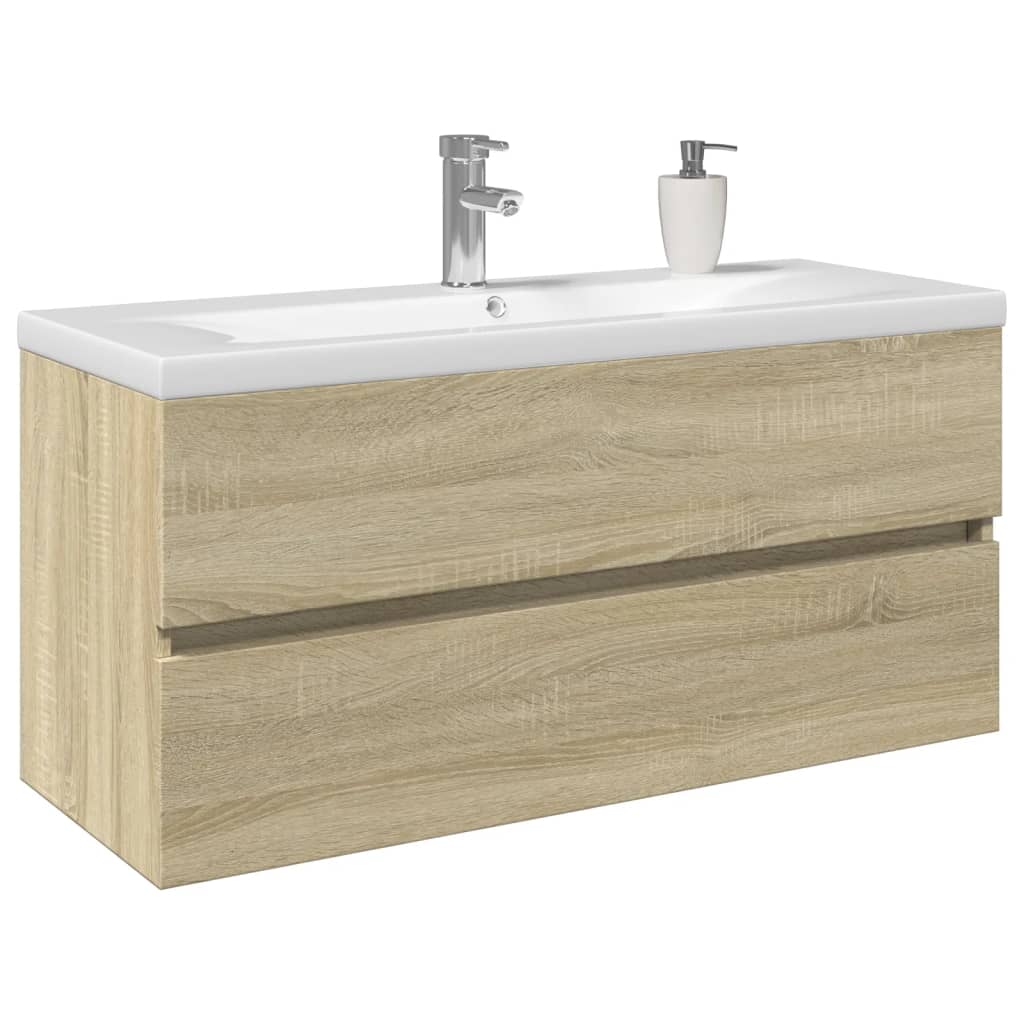 2 Piece Bathroom Furniture Set Engineered Wood