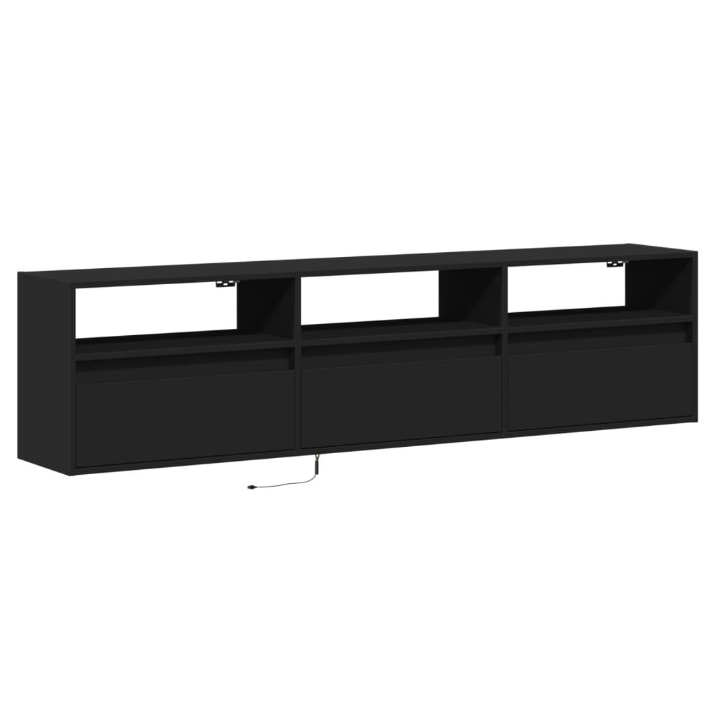 Tv Wall Cabinet With Led 180X31X45 Cm