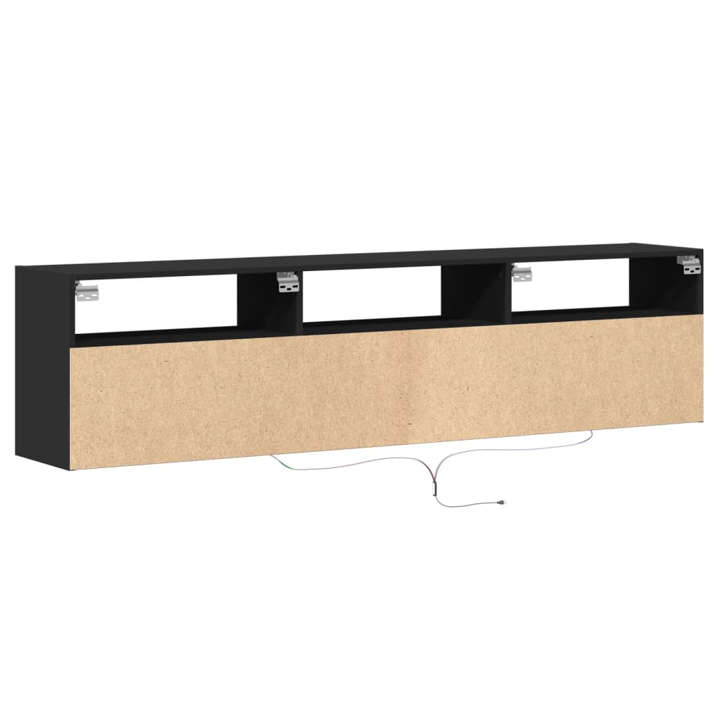Tv Wall Cabinet With Led 180X31X45 Cm