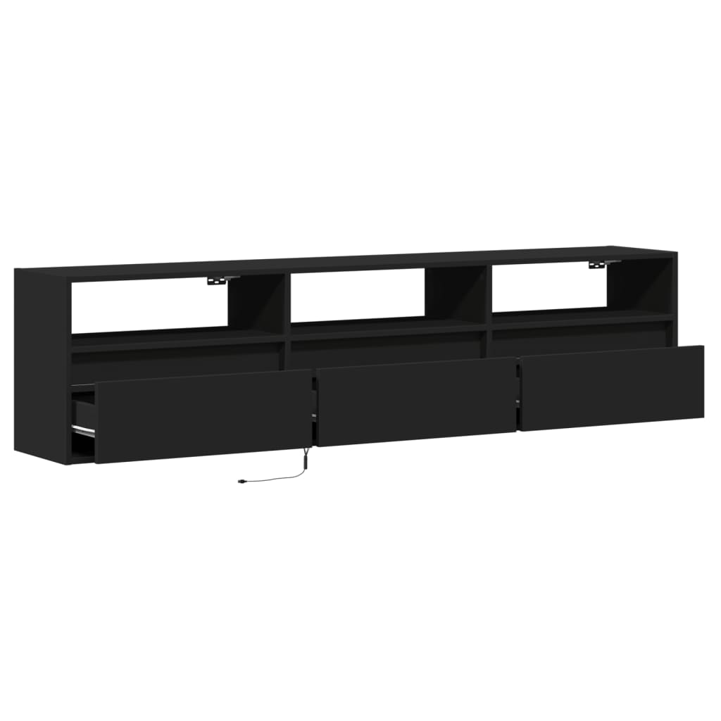 Tv Wall Cabinet With Led 180X31X45 Cm