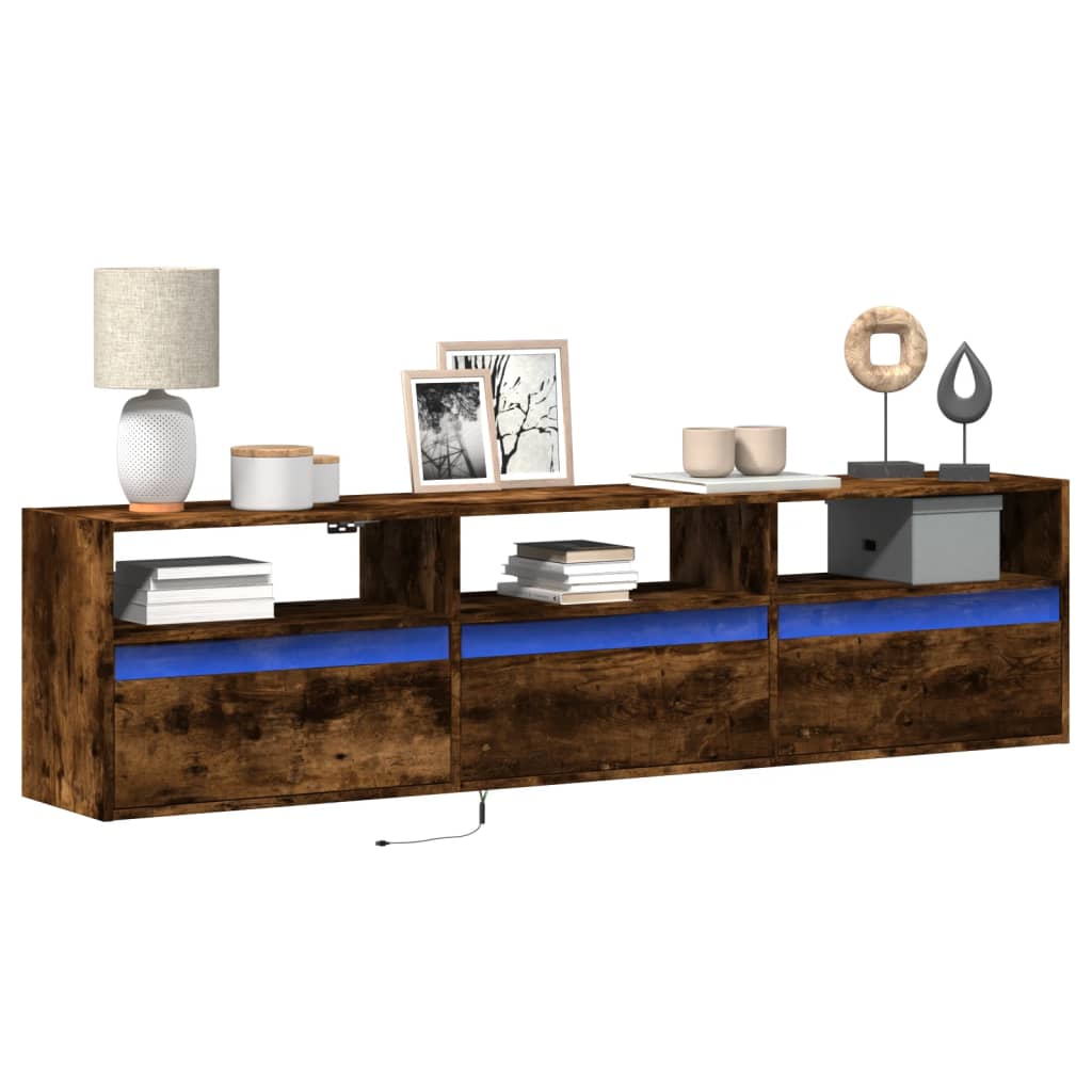 Tv Wall Cabinet With Led 180X31X45 Cm