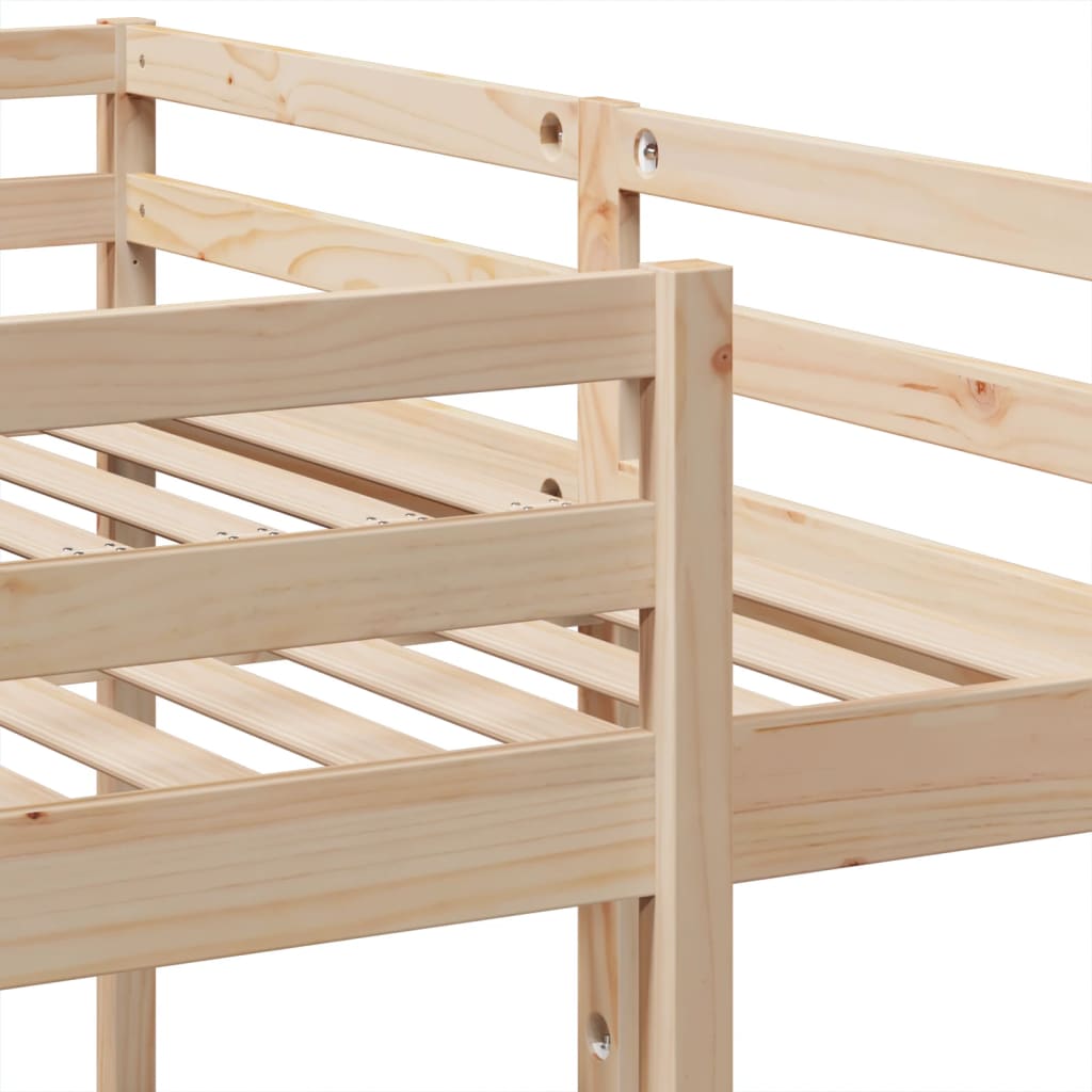 Triple Bunk Bed Frame Solid Wood Pine