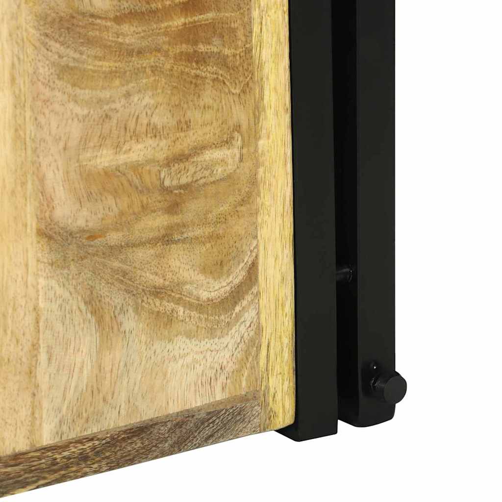 Wine Rack Brown Solid Mango Wood