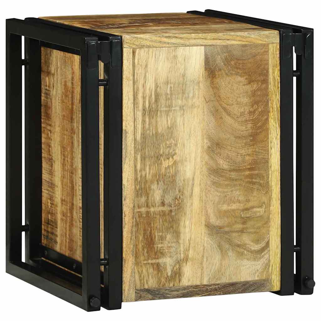Wine Rack Brown Solid Mango Wood