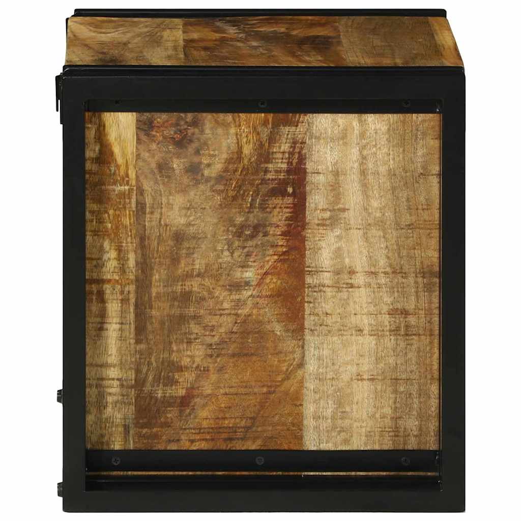 Wine Rack Brown Solid Mango Wood