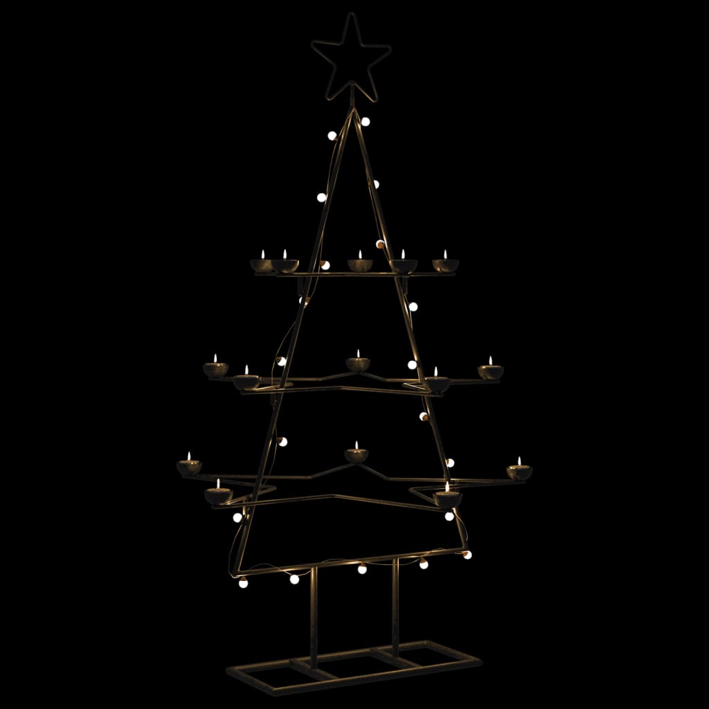 Metal Christmas Tree For Decoration Black