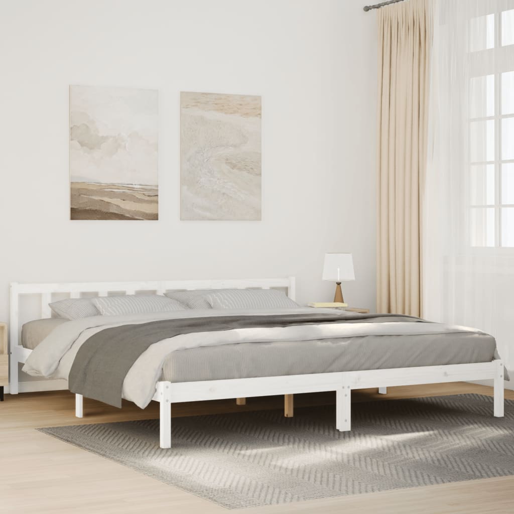 810077  Bed Frame Without Mattress Solid Wood