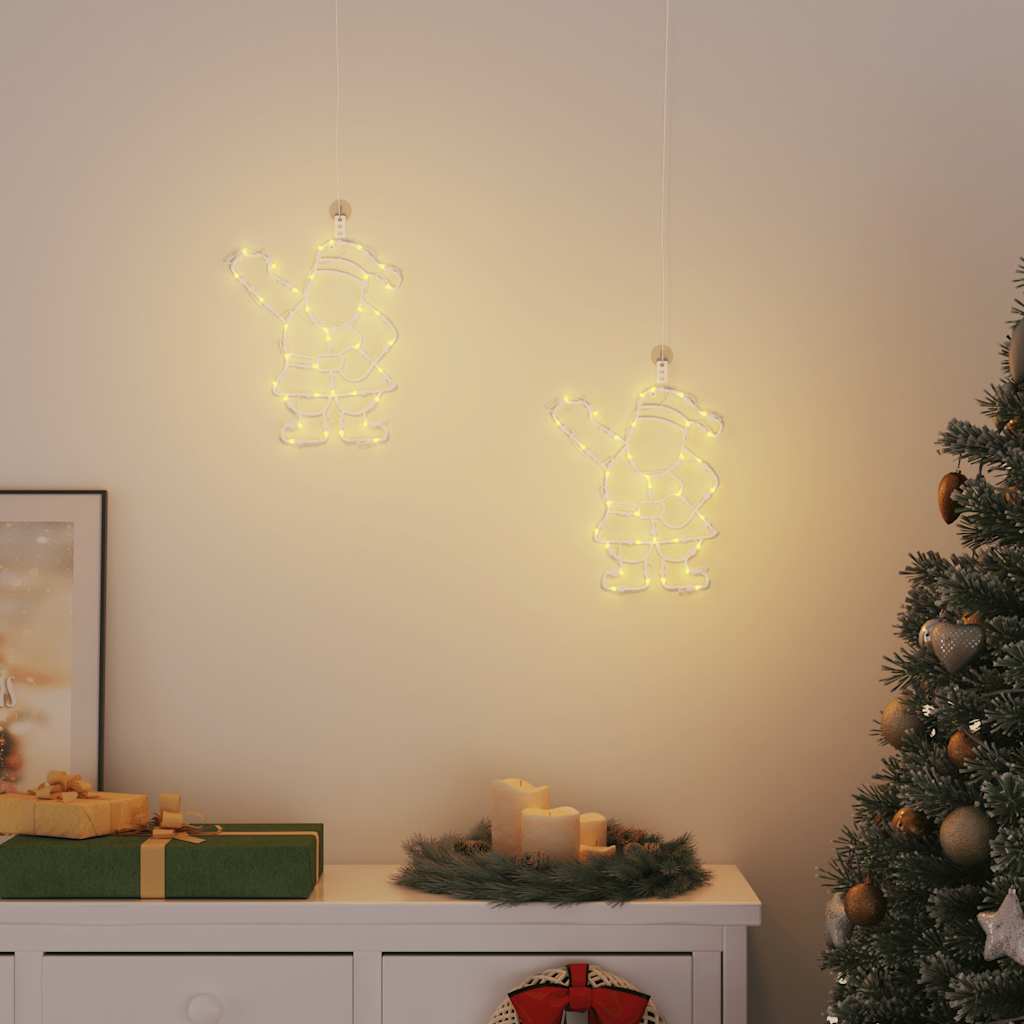 Christmas Lights Silhouette 2 Pcs 35 Leds Warm White