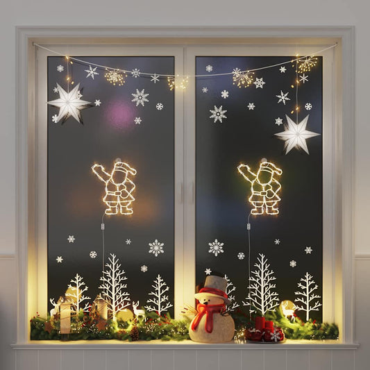 Christmas Lights Silhouette 2 Pcs 35 Leds Warm White