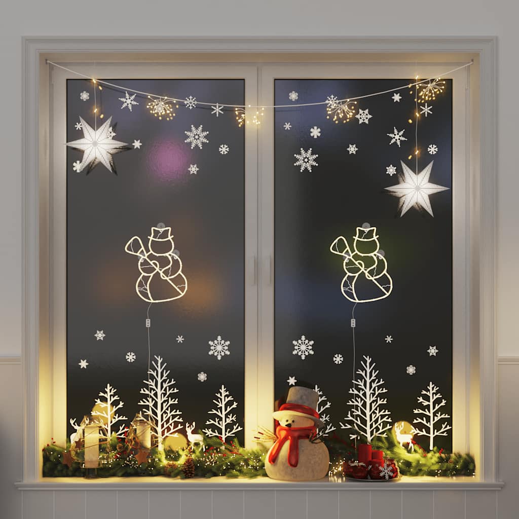 Christmas Lights Silhouette 2 Pcs 35 Leds Warm White